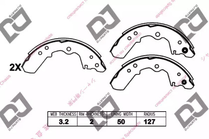 Комлект тормозных накладок DJ PARTS BS1311